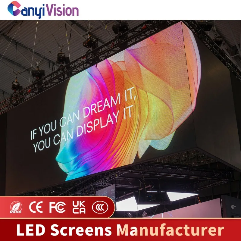 Custom Indoor LED Display P1.2/P1.5/P1.8, Fine Pitch Screen for Conference Room, Live Streaming and Stage