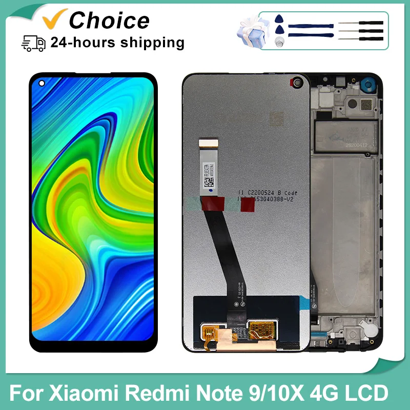 IPS For Xiaomi Redmi Note 9 Display M2003J15SC LCD Touch Screen For Redmi Note 9 Display M2003J15SG Digitizer Replacement Parts