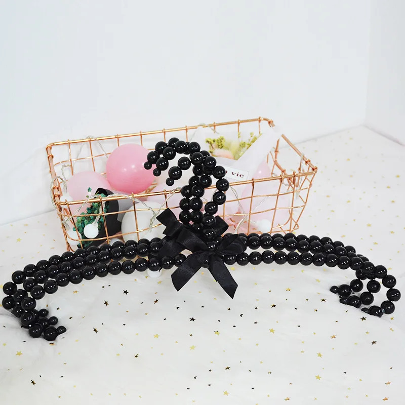 

1/2pcs Baby Newborn Toddler Kids Coat Hanger Pearl Plastic Baby Pant Hangers Closet Infant Hangers for Adult Closet Organizer