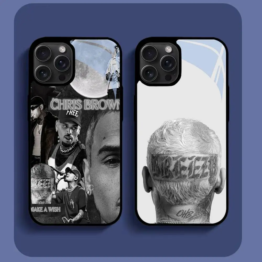 

Chris Brown Breezy Phone Case For IPhone16 15 14 13 12 11 Pro Xs Max Mini XR X 7 8 Plus Luxury Mirror Hard Funda