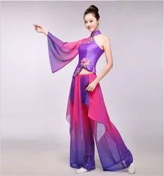 New Ailian Classical Dance Clothes Folk Dance Performance Clothing Modern Fan Clothes Costume prom dresses WOMEN