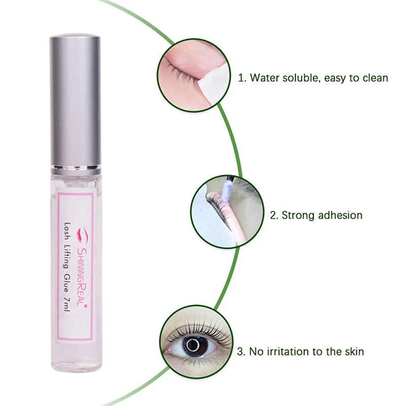 Queratina Lash Lift Glue, Gel Sólido, Inodoro, Ligação Ultra Rápida, Acessório de Extensão de Cílios, Ferramentas de Maquiagem, 7ml