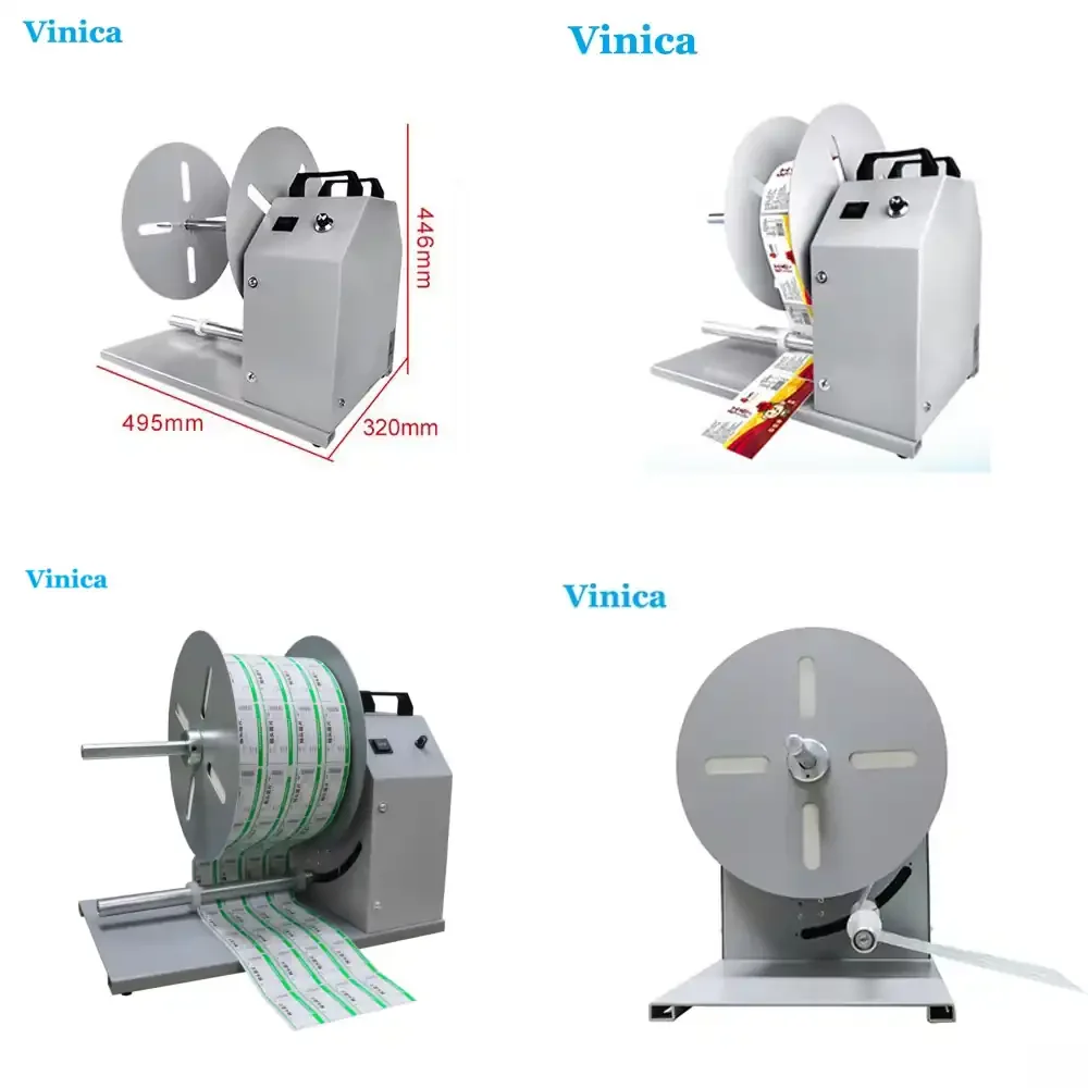 

automatic label print rewinding machine barcode winder label rewind