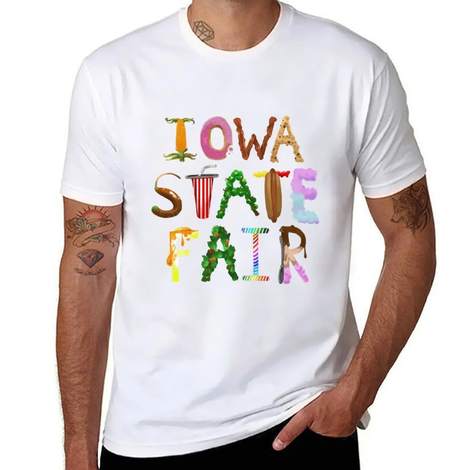 

Iowa State Fair - Foods of the Fair T-Shirt man t shirt summer t shirts designer T-Shirt