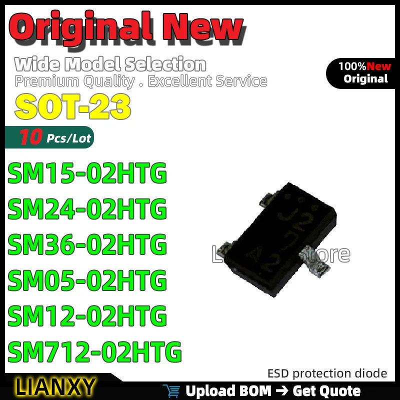 10Pcs SOT-23 SM15-0…