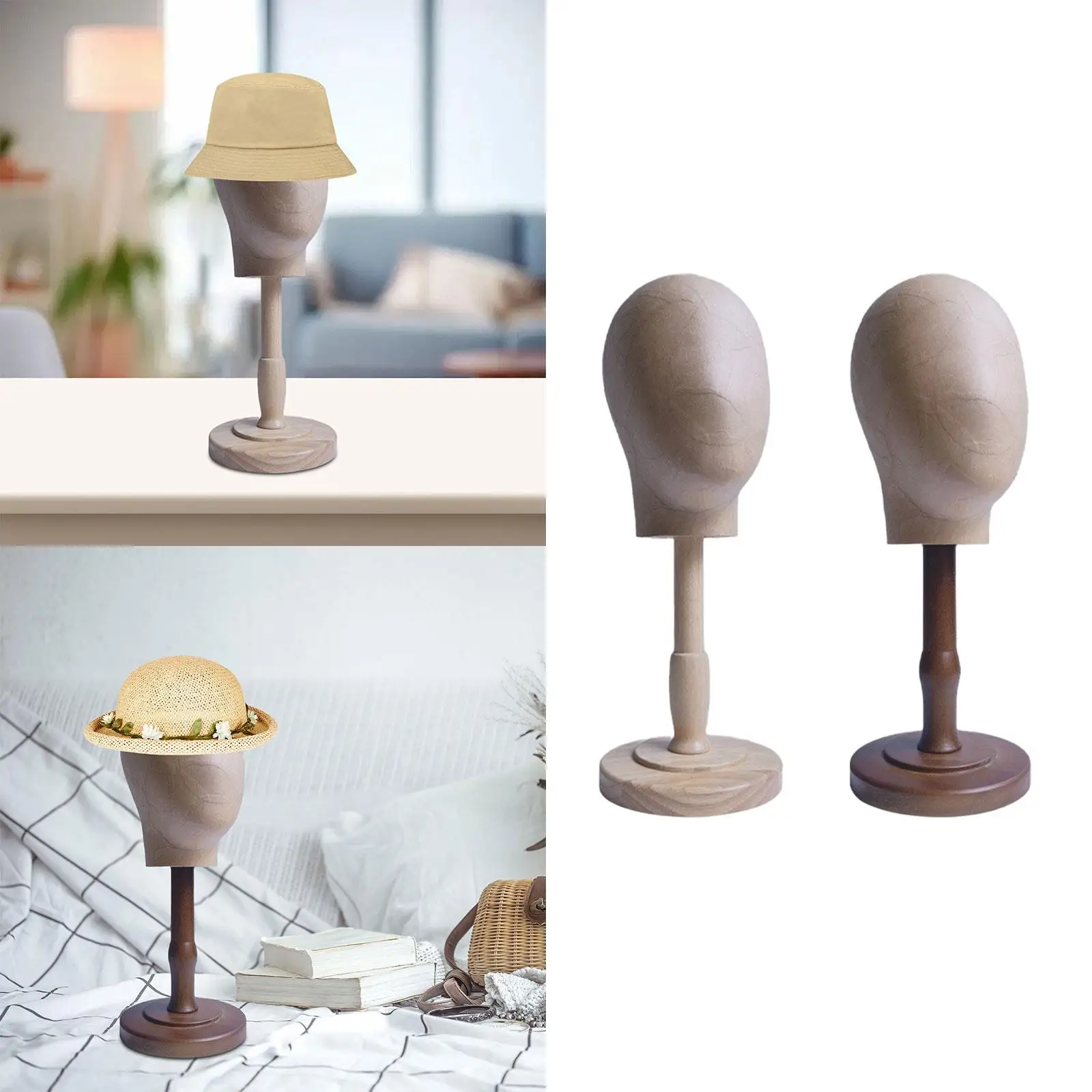 

Wig Display Head Mannequin Head Model Wig Hat Display Stand Holder for Beginner Stylist
