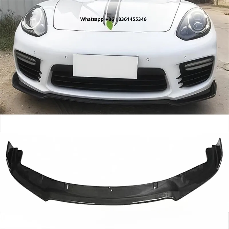 

For 970.2 Turbo Real Carbon Fiber Front Lip Front Bumper Lower Lip Under Spoiler Splitter Accessories Body Kit