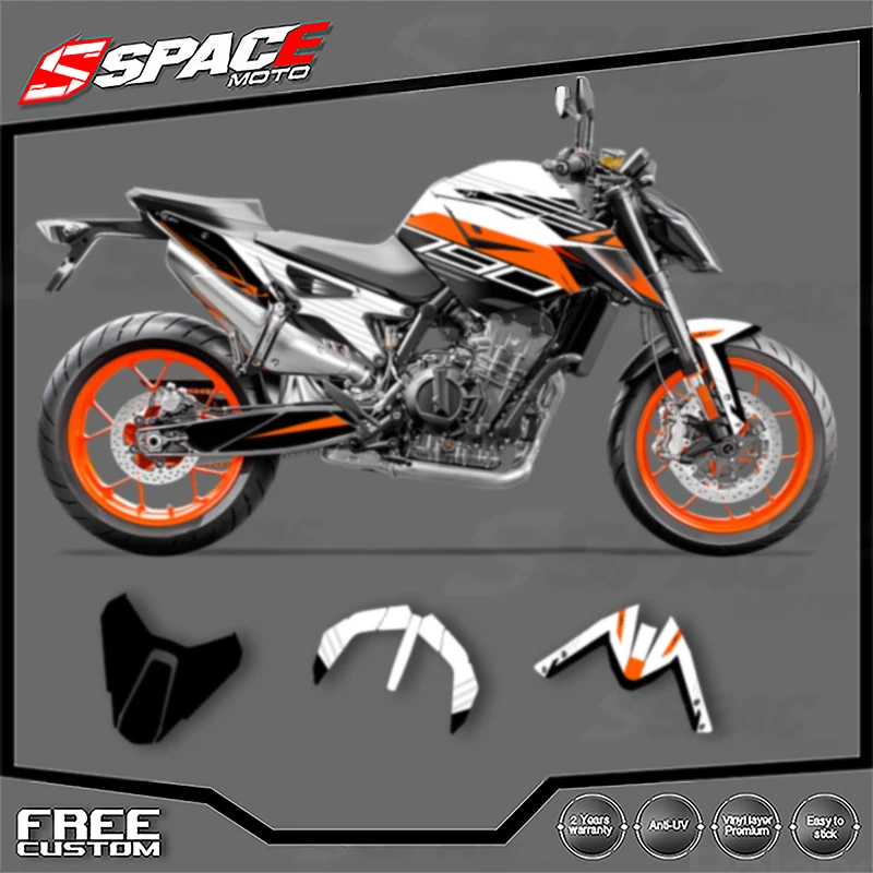 الفضاء مخصص للدراجات النارية الرسومات ل KTM 2018 2019 2020 2021 DUKE 18-21 DUKE 790 890 ملصقات مصورة أطقم 004