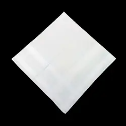 12 Pieces Men's Handkerchiefs Classic Solid White Pocket Square Bulk Set