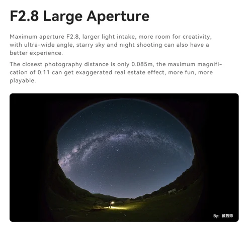 7artisans 4mm F2.8 APS-C Kreisförmiges Fisheye-Objektiv mit Manueller Fokussierung für Sony E A6700 ZV-E10 II Fujifilm X X-T5 X-T50 X-S20 GH7 M43 – Detail 4