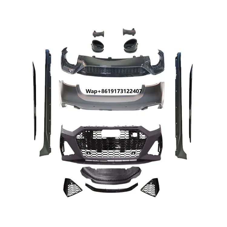 

Factory Sale Modified RS7 Style Rear Diffuser Tail Throat Grille Side Skirts Front Bumpers Body Kit for A7 S7 2019-2021