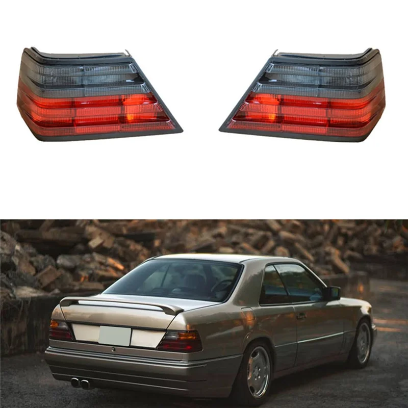 

1Pair Car Rear Tail Light Lamp Red+Smoke For E-Class W124 E 180 E200 1986-1995 A1248206164 A1248204266