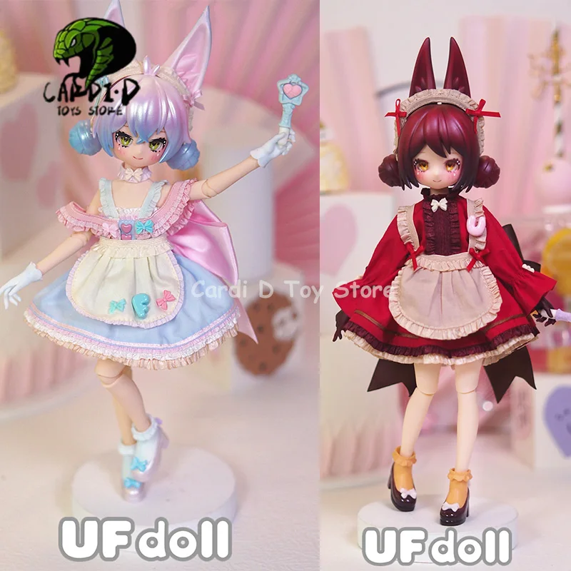 

Ufdoll Bjd 1/6 anime figure blind box MINI Tea drinking series mystery box surprise pvc Decoration Christmas Gift Toys for girls