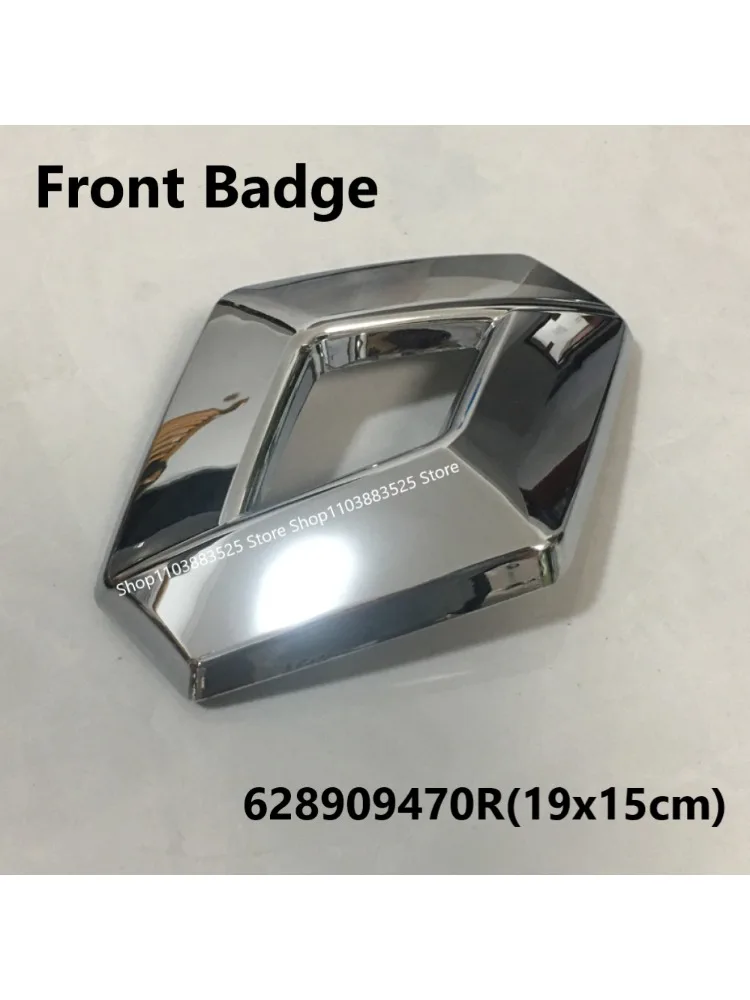 Zilveren 19x15cm 628909470R OEM auto voorembleem badge voor Renault Captur Clio 4 Megane MK4 Fluence badge accessoires - afbeelding 2