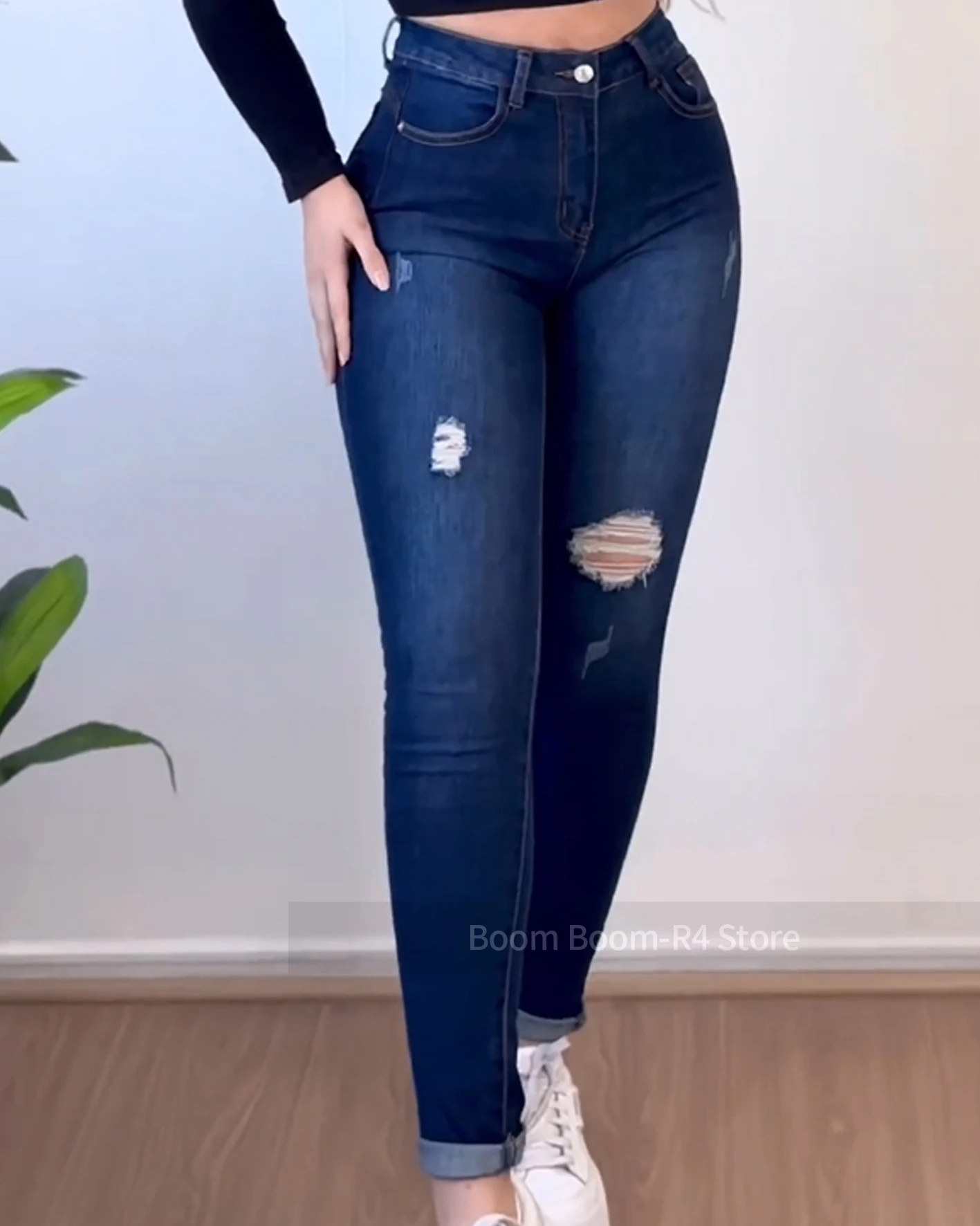 Women's Body Shaping Jeans With Abdominal Control Accessories Waist Trainer Women Demin Pants Skinny Jeans with Corest