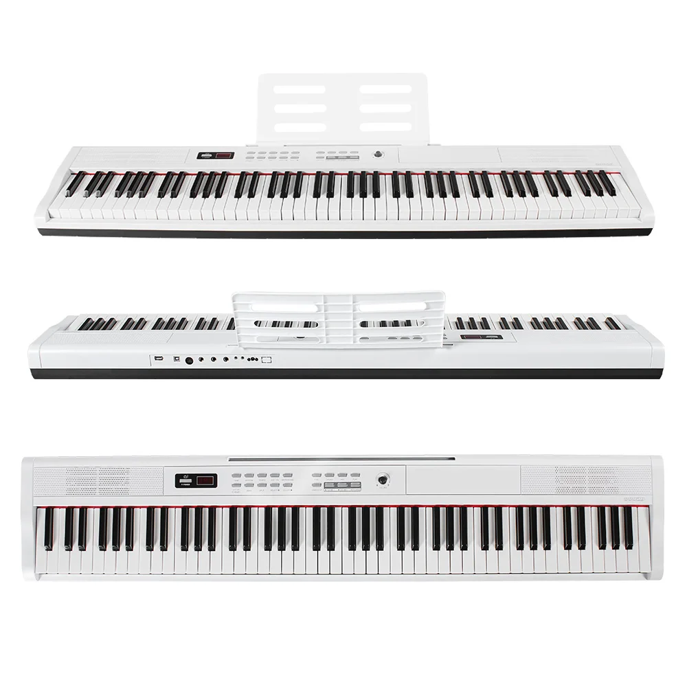 Deesmusic 88 تركيب المطرقة الرئيسية البيانو الرقمي الإلكتروني + حامل + مجموعة دواسة الحفاظ على