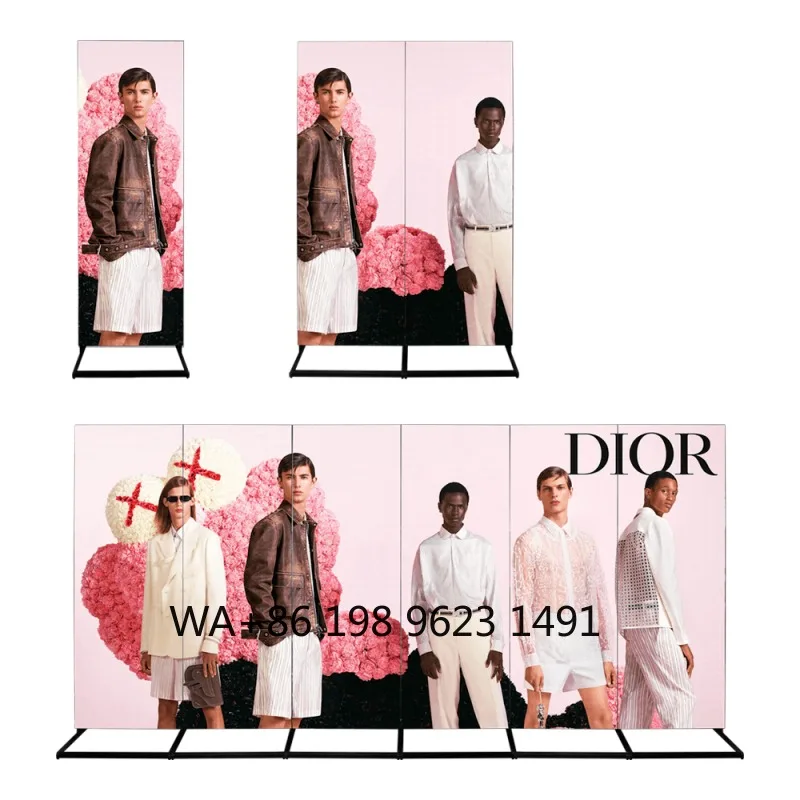 P2 P2.5 P3 Indoor Full Color LED Advertising Poster Screen Digital LED Display Panel For Trade Show Exhibition Commercial Event view 3