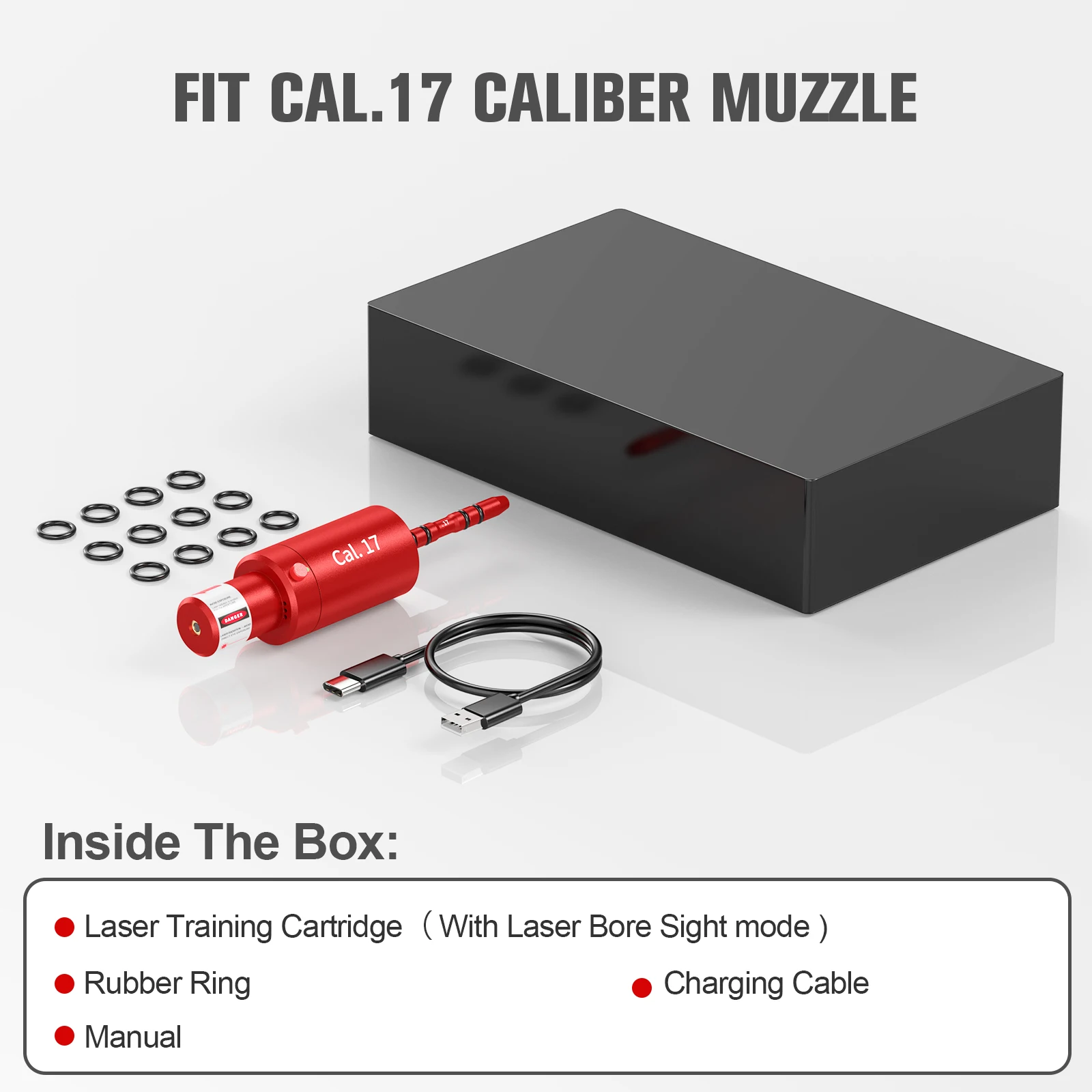 Cal.17 مجلة التدريب بالليزر ذات النقطة الحمراء ثنائية الأغراض لتحسين مهارات الرماية والدقة