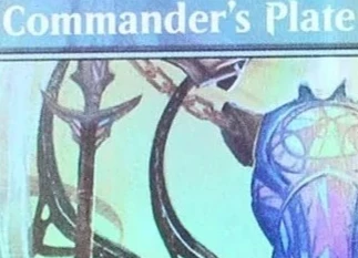 "Commander's Plate" Custom Magical Proxy Black Top Quality Proxy Playing Cards Gathering Board Game Deck Trading Cards