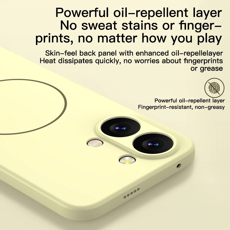 Premium Skin Feel Matte Silicone For Magsafe Phone Case For Xiaomi POCO X8 Pro Max Wireless Charging Protector Cover Funda Coque view 4