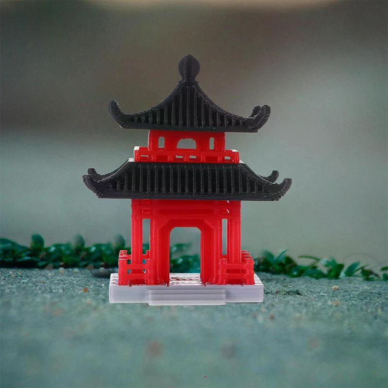 Pagoda Statue Ancient Building Model Japanese Pavilion Decoration Miniature Rockery Aquarium Bonsai Ornament Chinese