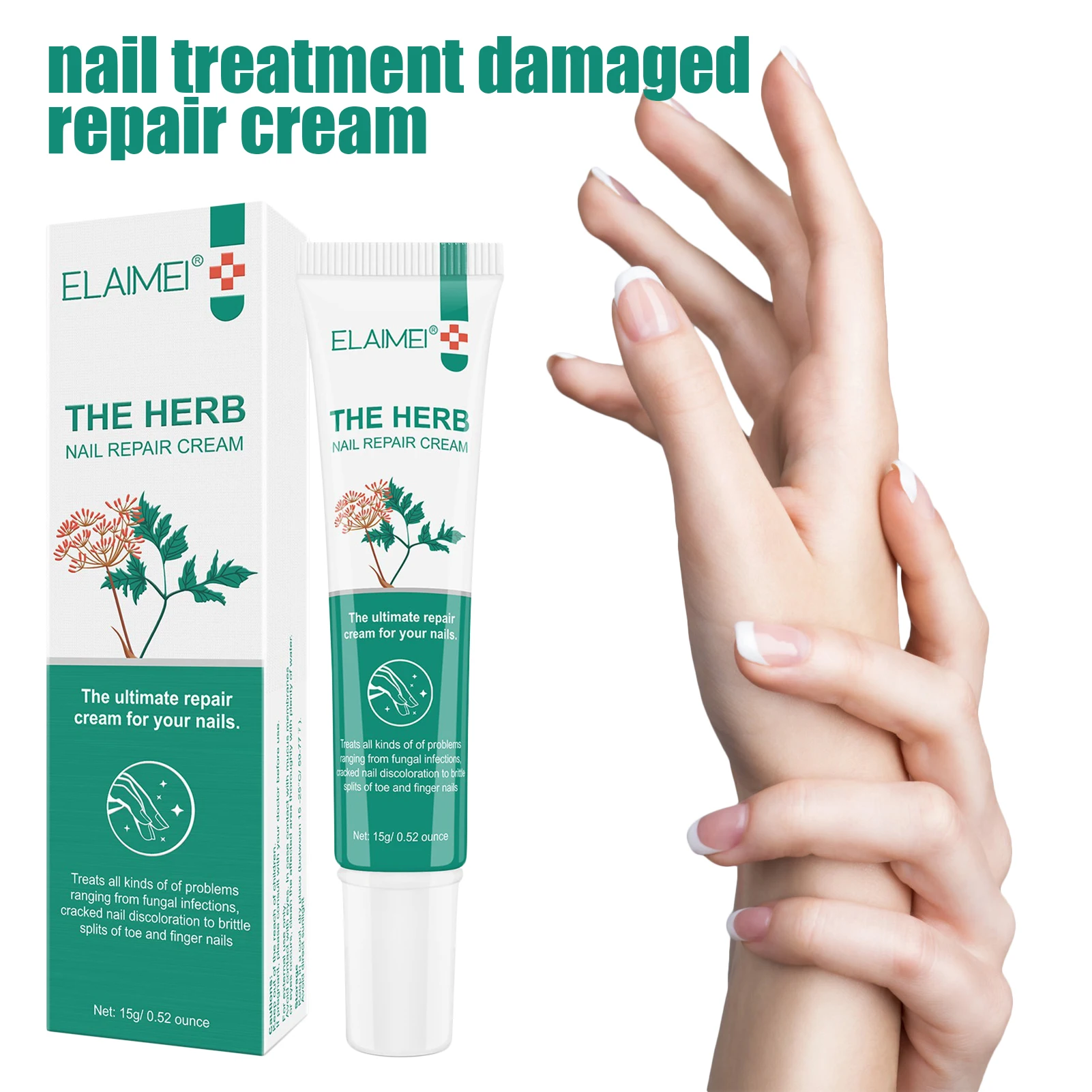 Reparação de unhas creme nutritivo forte reparação unha creme fortalecer unhas conveniente para usar unha natural polonês para unhas de dedo