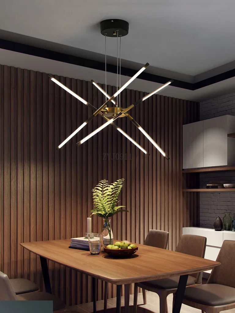 *Modern LED Chandeliers for Living Room Bedroom Loft Dining Kitchen Gold Hanging Rope Ceiling Pendant Lamp Home Lighting Fixture