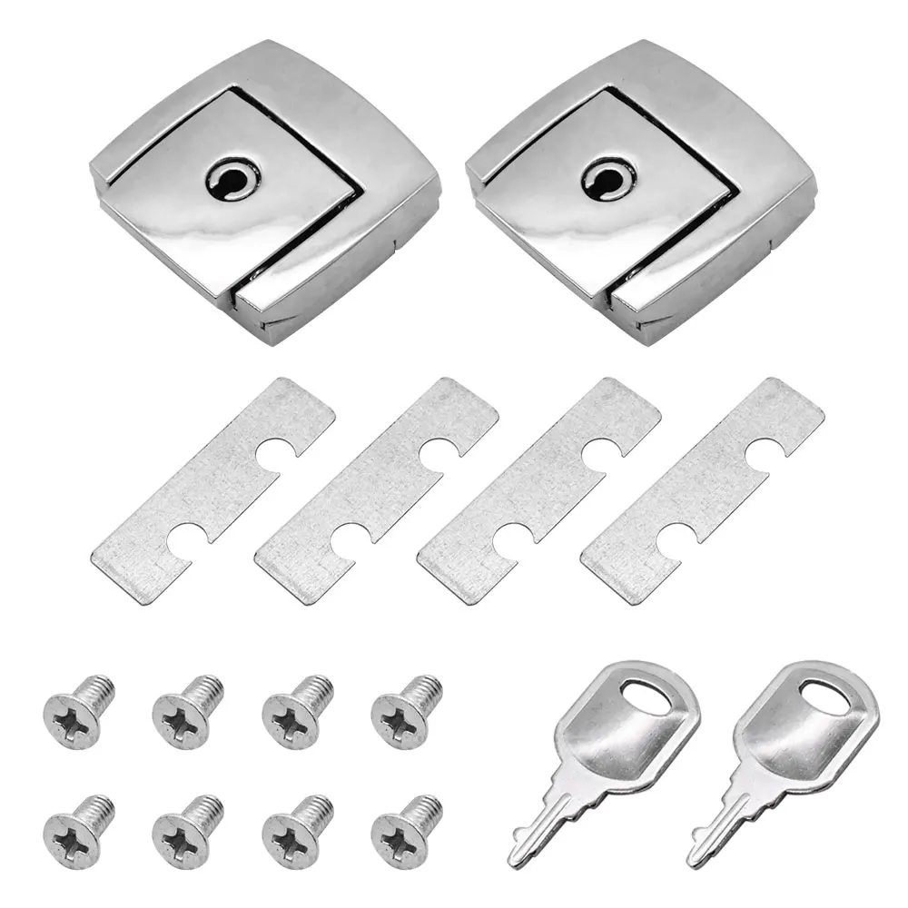 1PCS ButtonToggle Golf Box Hasp Buckle Latch Safety Cabinet File Metal Alloy Buckle Fastener Luggage Lock Hasp with Key