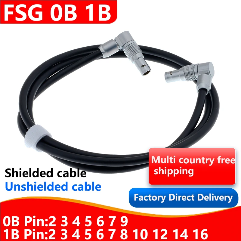 

FSG 0B 1B Rotate 360 °Male plug, standard welded cable,0.6m, shielded and unshielded cables, customizable connector