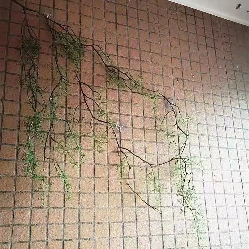 1 Stück, 140 cm künstliche Ranke, biegsamer grüner Rankenbaum zum Aufhängen, Wanddekoration, künstliche grüne Pflanzen für Klimaanlagenrohre und Rohrleitungen – Detail 6
