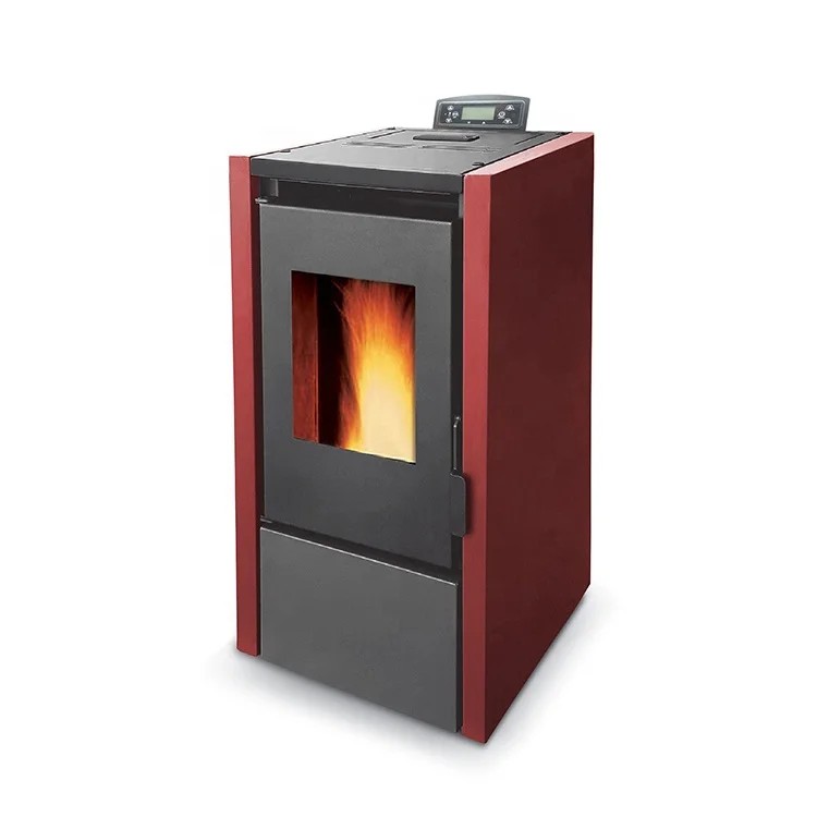 Estufas de Pellets de Estilo Europeo, Estufa de Calefacción de Biomasa, Mini Chimenea de Leña para Camping, Estufa de Pellets