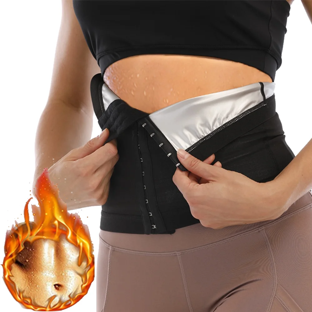 Women Abdomen Reducer Workout Sauna Suits Fitness Sweat Waist Trimmer Belt Waist Trainer Fat Burning Belly Slimming Corsets