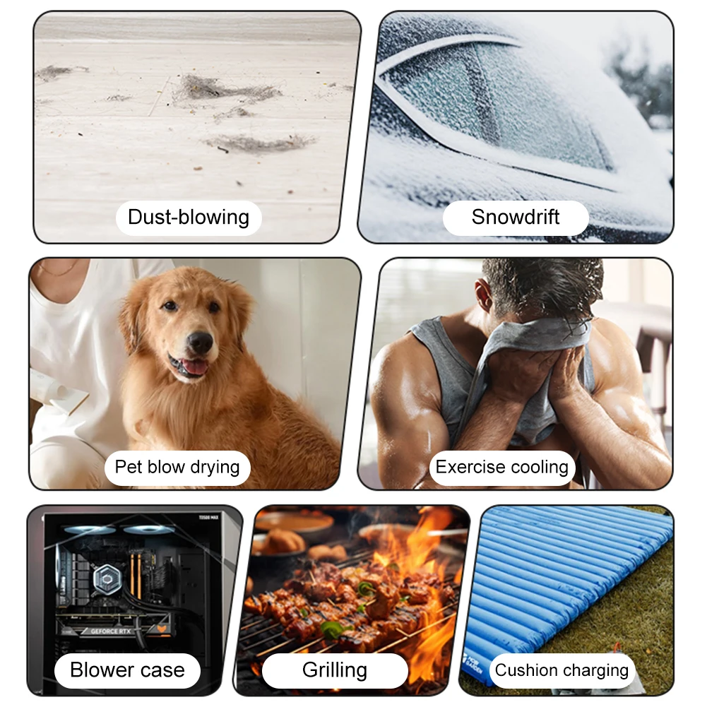 مروحة نفاثة توربو صغيرة 130000   RPM رياح قوية 50 متر/الثانية توربو مروحة عنيفة يده مروحة قناة توربو نفاثة منفاخ الهواء منفضة منفاخ