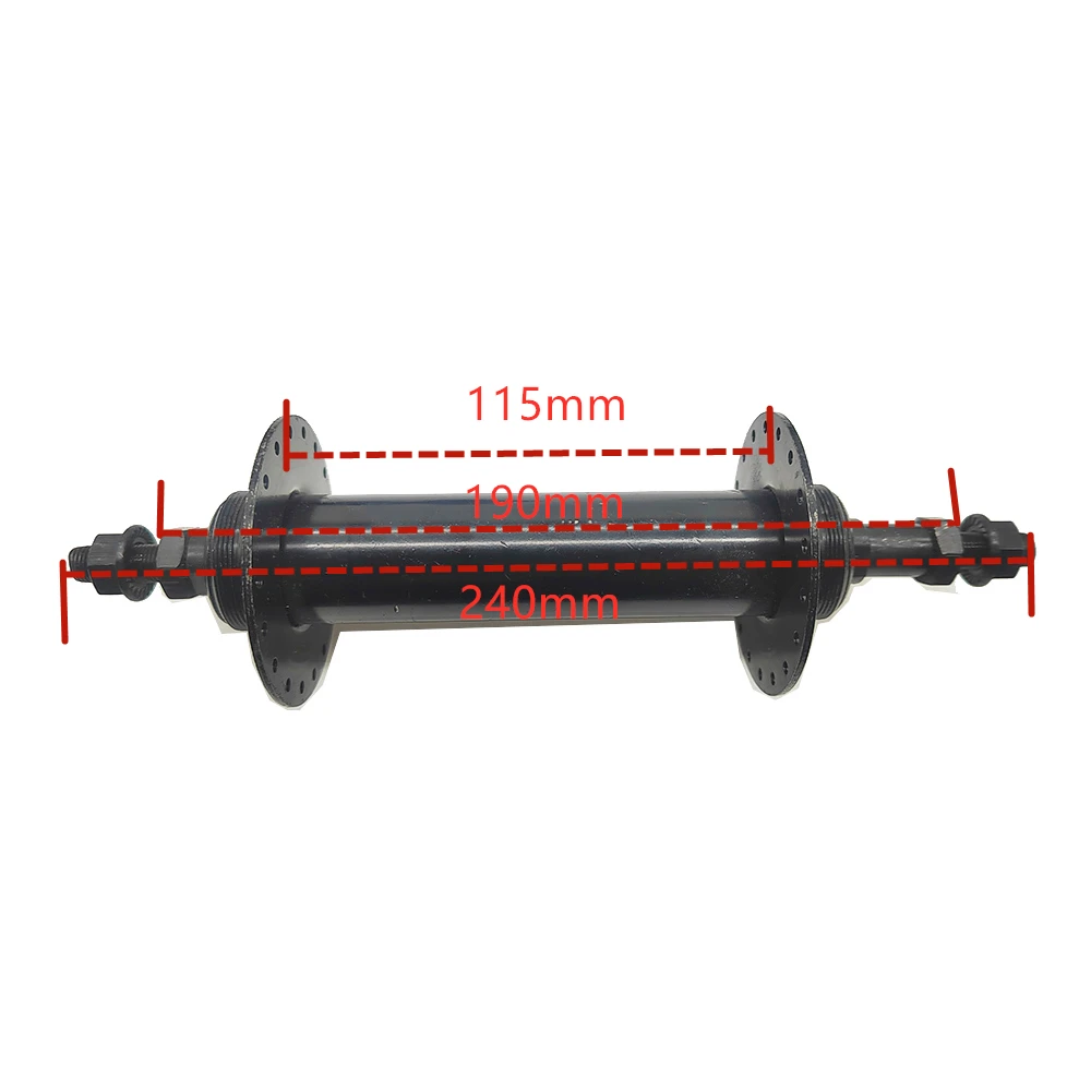 Fat Bicycle Hub Front/Rear 135mm*190mm 36 Holes Snow Bicycle Iron and Steel Fat Tire Bike Hubs