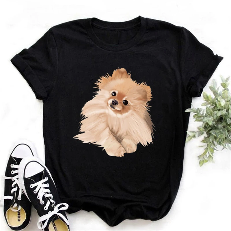 Kawaii Dog Lover Animal Print Tshirt Girls Chihuahua/Corgi T Shirt Femme Summer Short Sleeve T-Shirt Female Harajuku Shirt