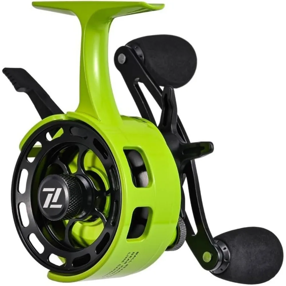 Metal Spool Ice Fishing Reel for Maximum Line Capacity and Performance