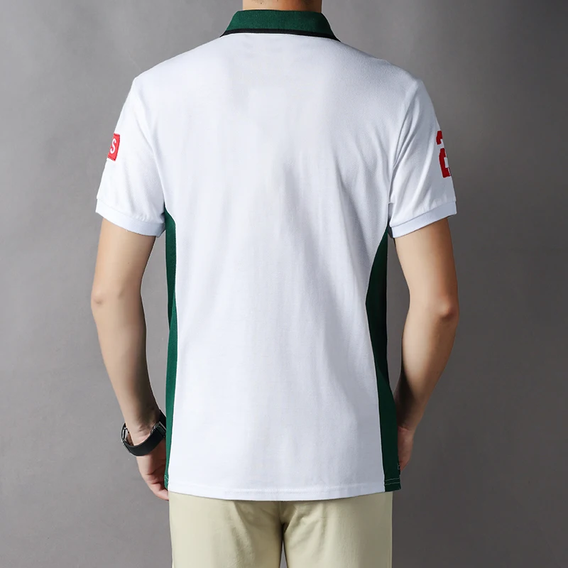 Men\'s polo shirt Mexico Independence Day Christmas Day cotton embroidery stitching color classic fashion original design cotton