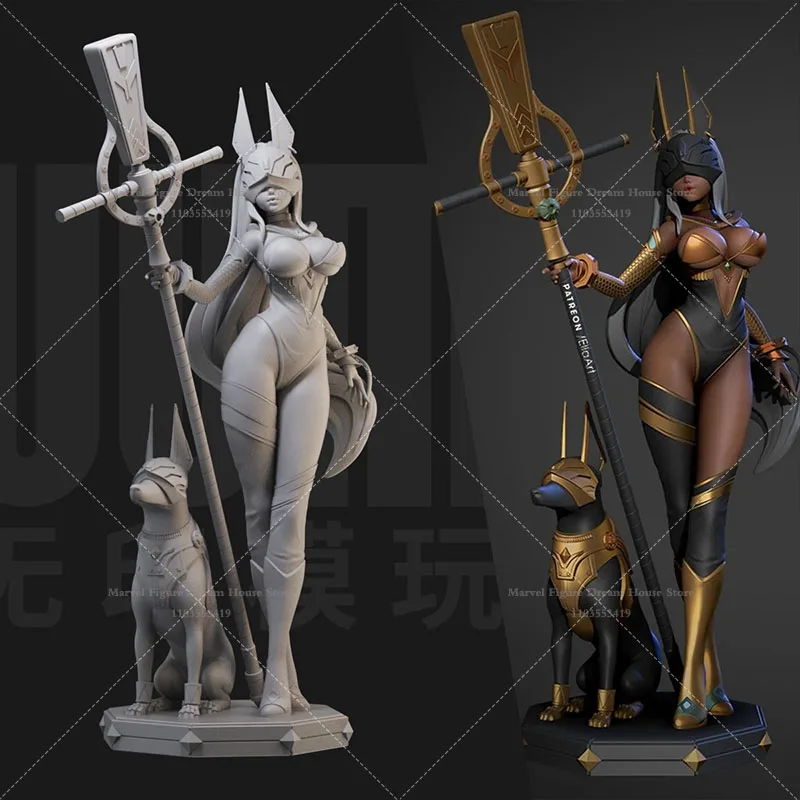 

1/24 1/18 Scale Desert Goddess Anubis Ancient Egyptian Mythology Death DIY Self-assembled GK 3D Resin Un-panited Female Dolls