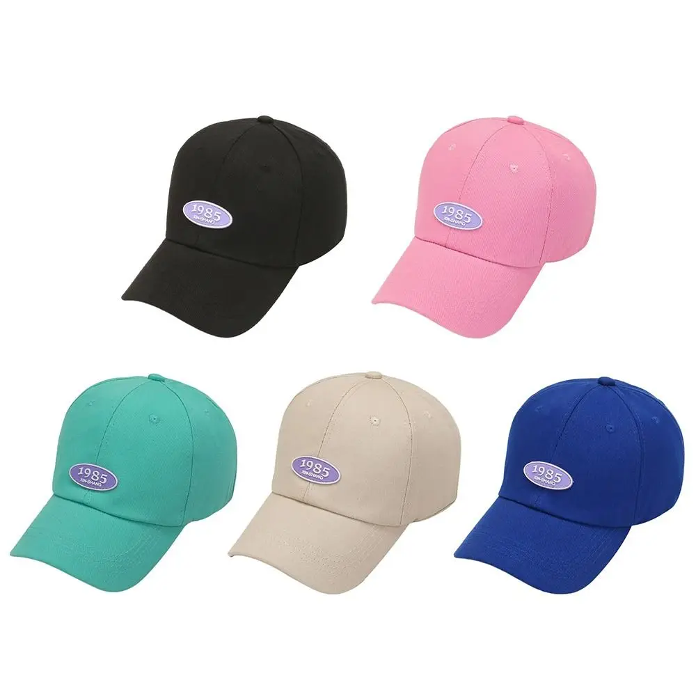 أزياء 1985 العلامات الرقمية واقية من الشمس قبعة قابل للتعديل ظلة منقار البط قبعة تنوعا الملونة قبعة الشمس ربيع الخريف الصيف