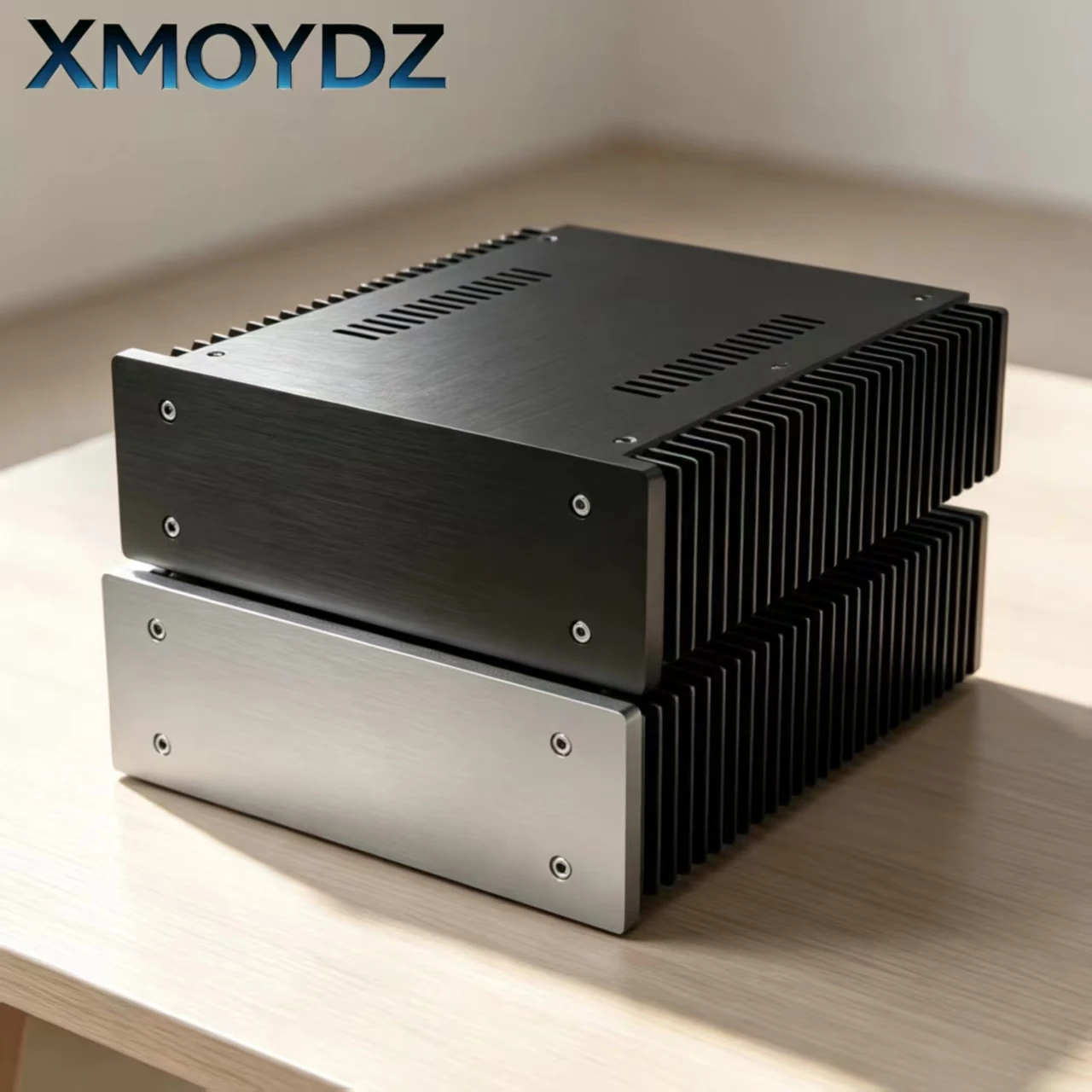 Dual Side Heat Sinks All Aluminum HiFi Amplifier Chassis DIY Enclosure For Power Amp Headphone Amp Preamplifier DAC Decoder Box