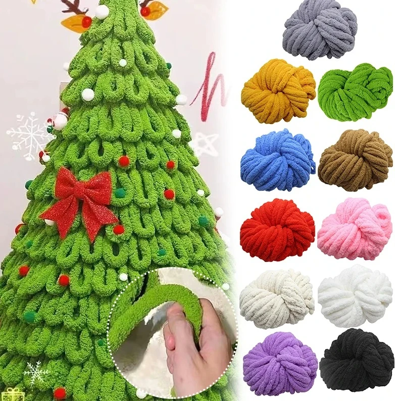 

DIY Super Bulky Arm Knitting Wool Roving Knitted Blanket Chunky Wool Yarn Super Thick Yarn For Knitting/Crochet/Carpet/Hats