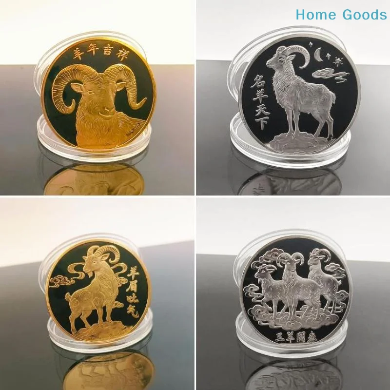 preferred2027 Year Of The Goat Collectible Zodiac Coins Souvenir For Special New Year Gatheringsproduct