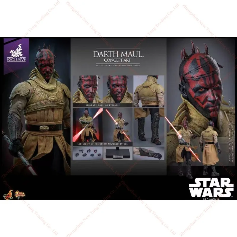 Оригинальные горячие игрушки, эксклюзивные HT MMS778 Star Wars Episode I The Phantom Menace Darth Maul Concept Art 1/6th In Stock Figures Model