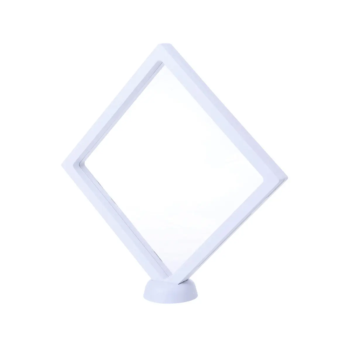 

Jewelry Display Box 3D Floating Frame Transparent Shadow Box for Earrings Rings Pendants Medallions Coins Stamps Poker Chips