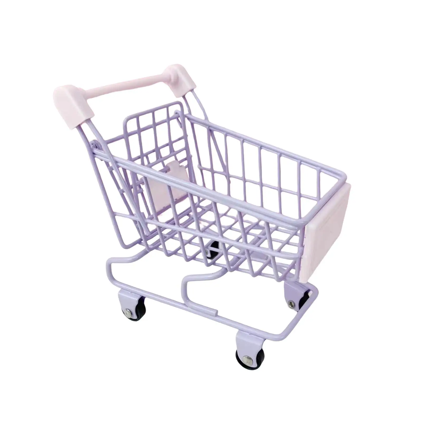 عربة يد صغيرة فاخرة من السوبر ماركت للفتيات والفتيان تطوير التعلم باللون الأرجواني