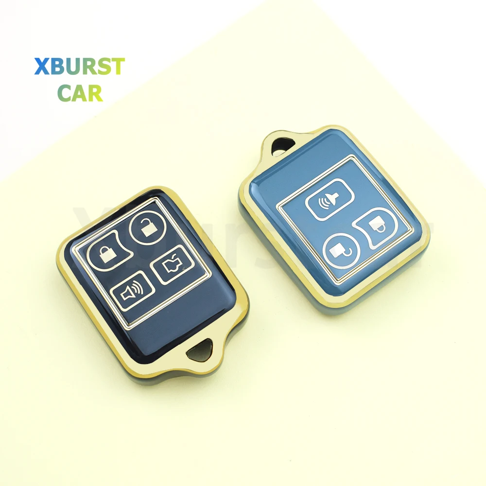 3/4 Buttons TPU for Ford Explorer Mustang Focus Complete Escape Thunderbird Lincoln Transit Town Auto Car Remote Key Case Cover