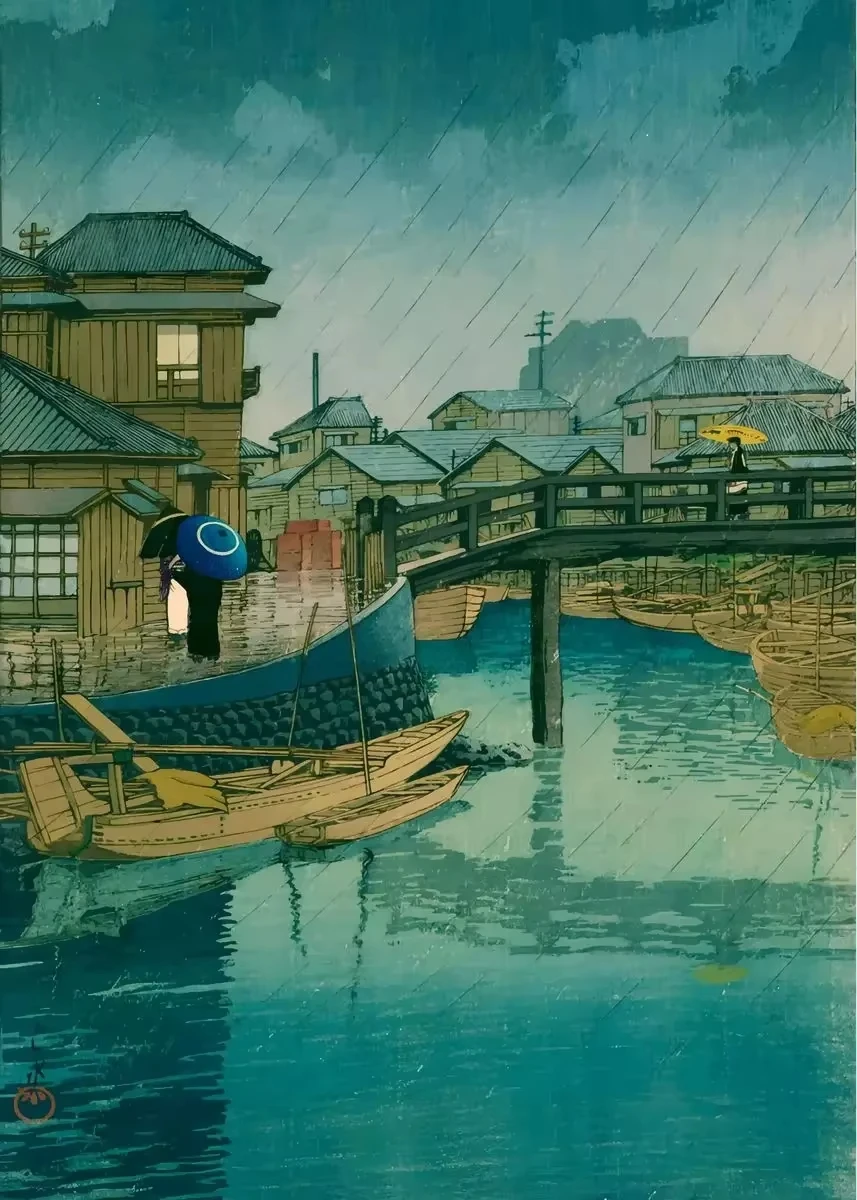 

Rainy Day a View of the House 500/1000/1200/2000 PCS Jigsaw Puzzles Family Activity Games for Gameroom Bedroom Gifts