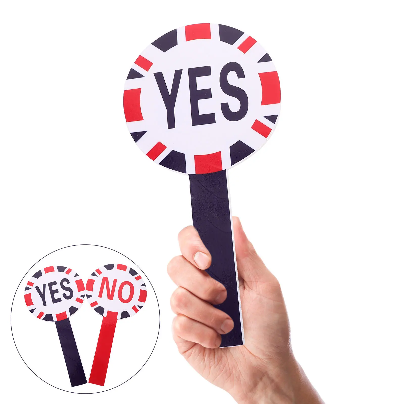 1 Set Of Portable Yes Paddle Reusable No Paddle Flexible Classroom Voting Board Teacher Judging Board School Accessory