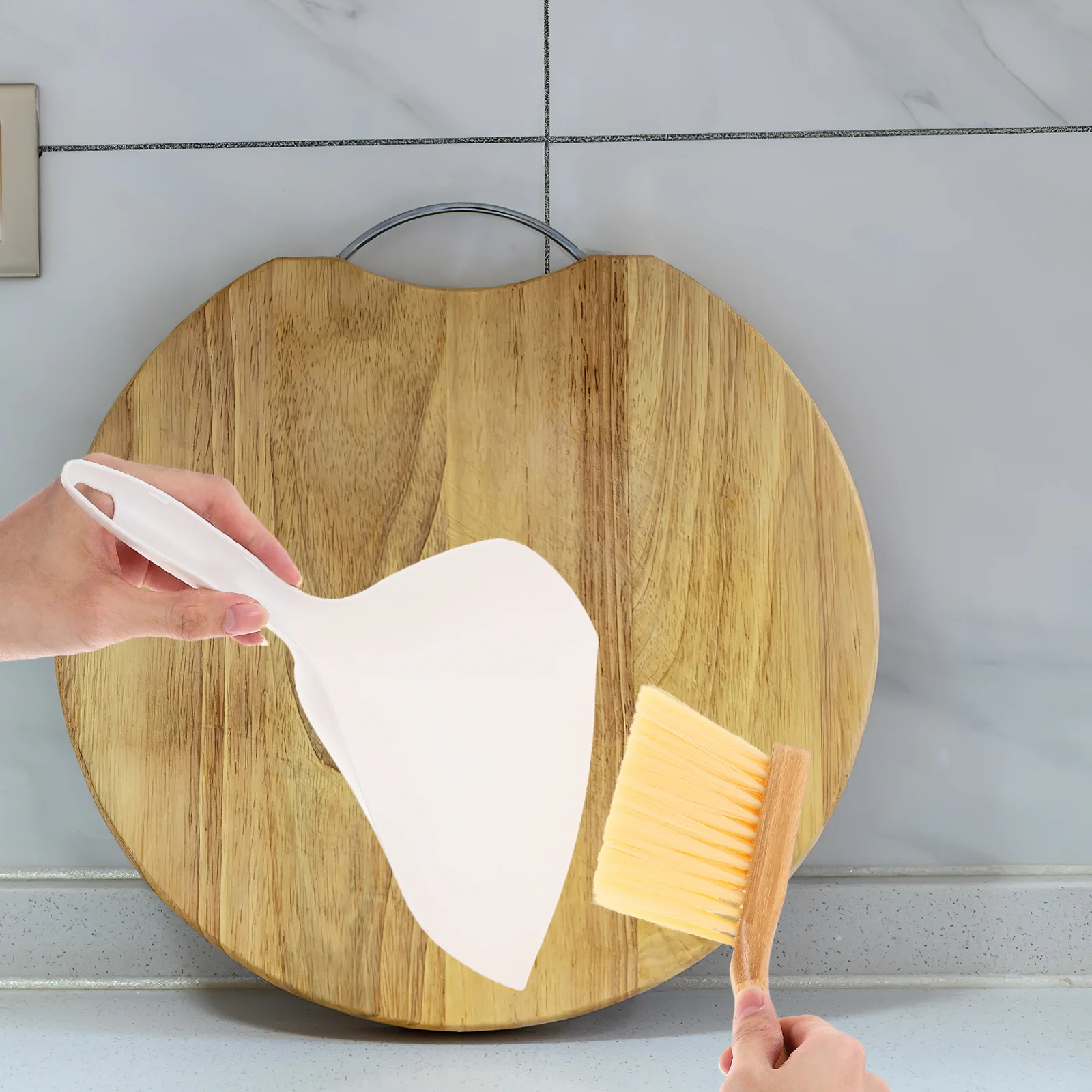 

1Set Mini Broom and Dustpan Set Portable Compact Cleaning Brush Small Dustpan for Desktop Countertop Multi-Surface Use