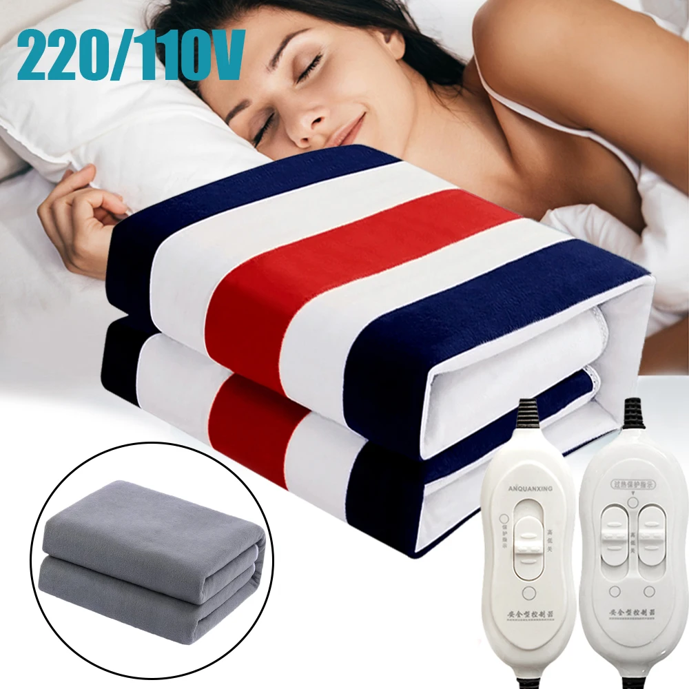 Electric Blanket 220/110V Thicker Heater Heated Blanket Mattress Thermostat Electric Heating Blanket Winter Body Warmer